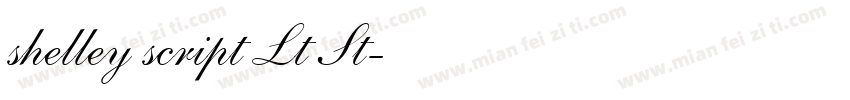shelley script Lt St字体转换
